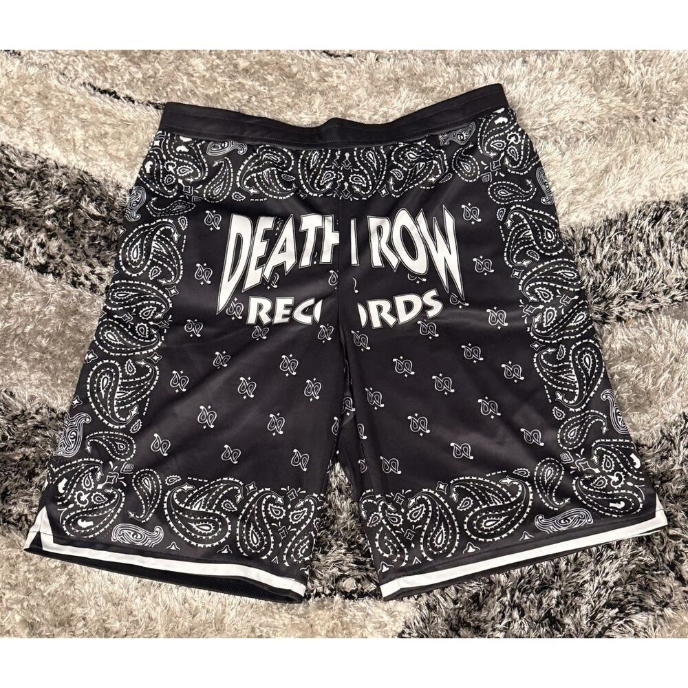 Crooks & Castles x Death Row Records Blk Bandana Shorts 2XL
